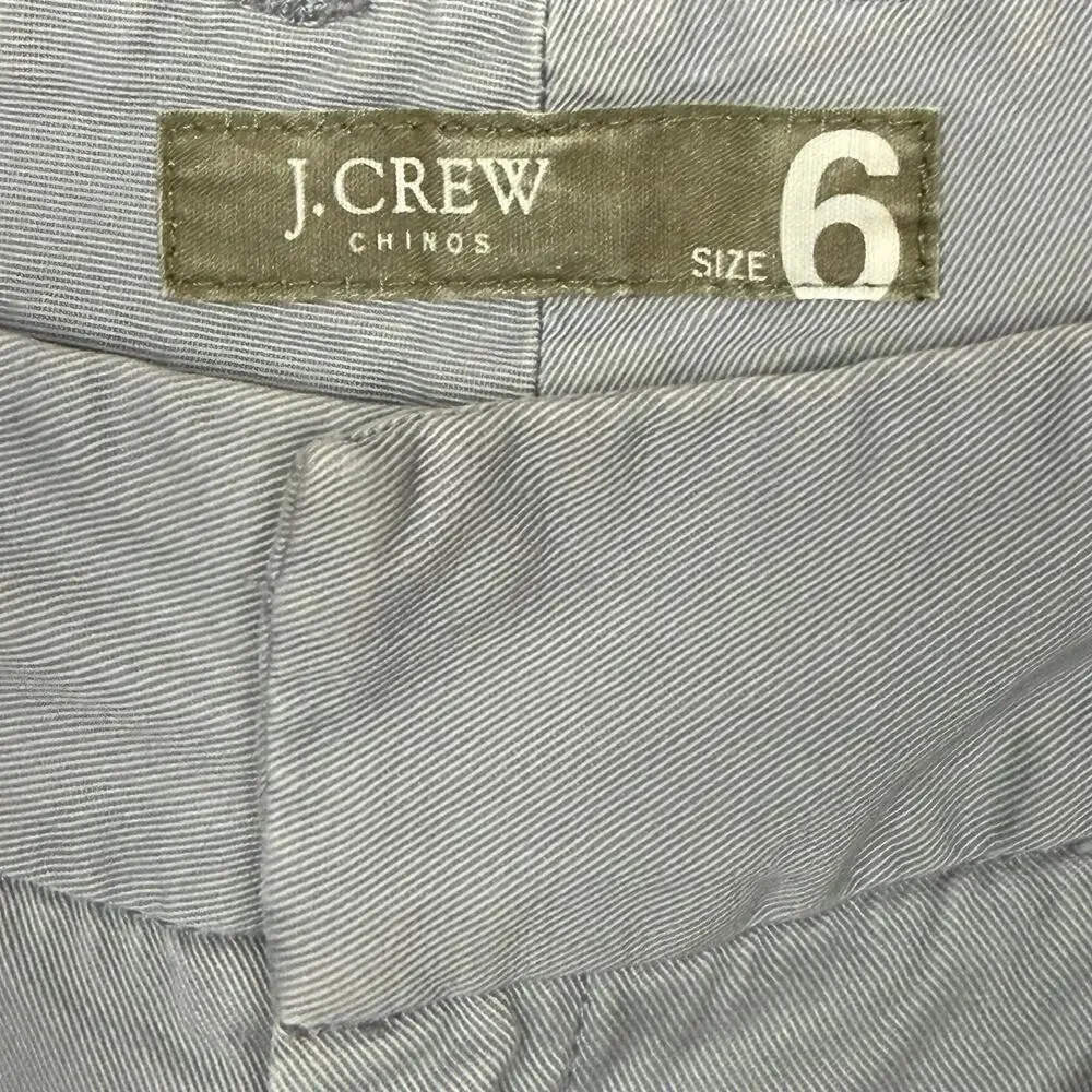 J Crew Stretch Flare Pants Light Gray 100% Cotton 31x30 Women's Size 8 Work